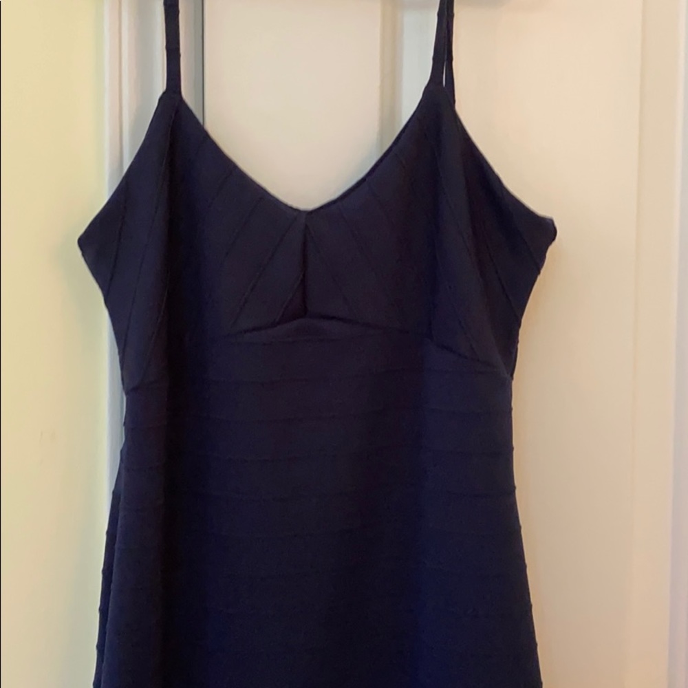 Navy strap dress